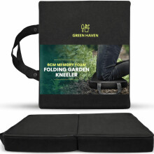 Green Haven Folding Memory Foam Garden Kneeling Pad – 7cm Memory Foam, Lightweight & Portable with Handles, Perfect for Gardening,