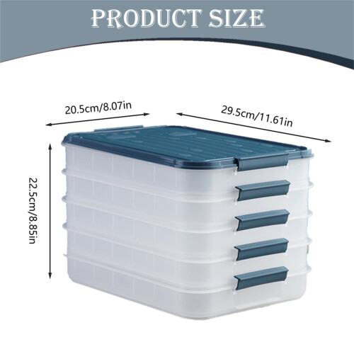 Stapelbara matförvaringsbehållare med lock, 12-pack 2