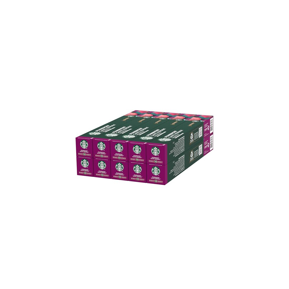Starbucks Caffè Verona By Nespresso Dark Roast Coffee Capsules 10 X 10 100 Capsules