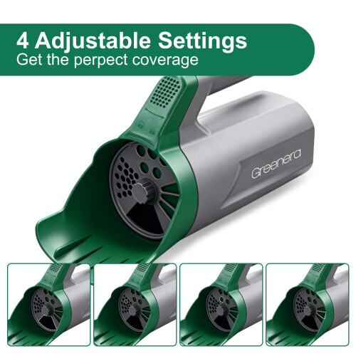Greenera 1L Handheld Seed Spreader, Mini Lawn Spreader with Adjustable Dial Salt 2