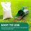 Greenera 1L Handheld Seed Spreader, Mini Lawn Spreader with Adjustable Dial Salt 4