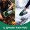 Greenera 1L Handheld Seed Spreader, Mini Lawn Spreader with Adjustable Dial Salt 5