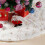 Christmas Gold 120cm Snow Sequin Tree Skirt 3