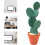 Cactus Coaster,Coasters Cactus Set,DIY Round Cup Coasters with Flowerpot Holder Creative DIY Cacti 4