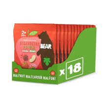 BEAR Strawberry and Apple Paws Delicious Real Fruit Suitable for 2 years Healthy 20g Pack of 18