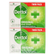 6 x Dettol Original Bar Soap Antibacterial 100g Twin Pack