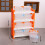 Simulation Warehouse Display Shelf With Storage Box-White 4