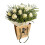 Pure Delight White Roses Bouquet Mum Balloon 2