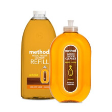 Method Cleaning Bundle Wooden Floor Cleaner Applicator Almond Scent 1 x 739 ml Method Wood Floor Cleaner Almond Scent 2 Litre Refill
