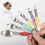 Magnetic Measuring Spoons Set Stainless Steel Stackable Dual Sided Teaspoons and Tablespoons 3