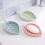 Soap Box Double Drain Soap Holder Leaf Shape Drainage Holder Tray Soap Storage Plate 6 Pcs Soap 3