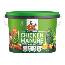 6X Natural Pelleted Chicken Fertiliser, Six Times More Nutrients Than Farm Yard Manure, Fully Composted, Weed Free - 7Kg