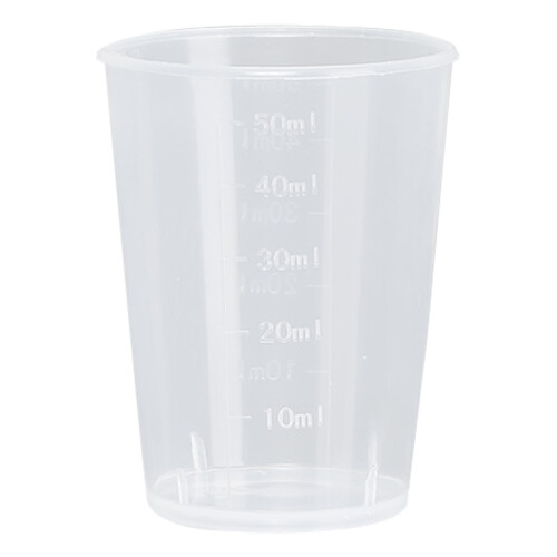 Salad Dressing Containers with Scale, 50ml, Clear PP 1