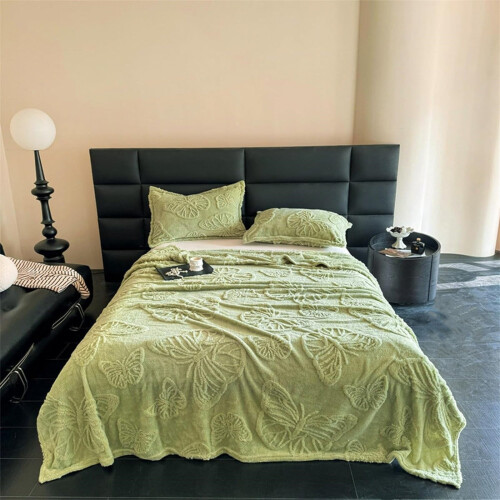 Cooling Polyester Throw Blanket 27.6 x 39.3 in Green 1