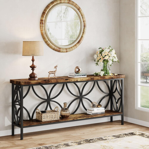 Tribesigns Tribesigns Console Table with Shelf, 160 cm Narrow Coffee Table, Hallway Table