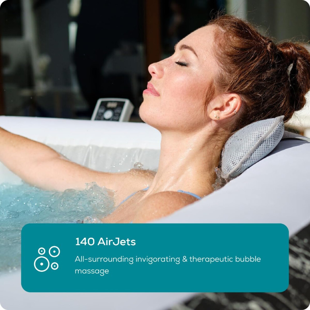 Lay-Z-Spa Florence Airjet Hot Tub With Built In Led System, 140 Light