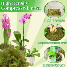 Halatool 500g Premium Sphagnum Moss for Plants - Ideal Orchid Potting
