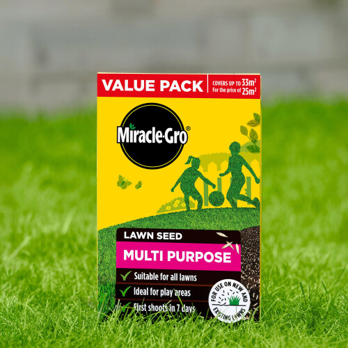 Miracle-Gro Miracle-Gro Multi Purpose Lawn Seed, Child & Pet Friendly, Coverage 33m2, 1kg Box 1