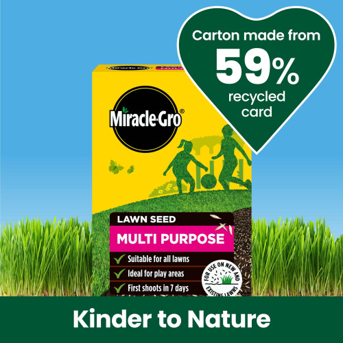 Miracle-Gro Miracle-Gro Multi Purpose Lawn Seed, Child & Pet Friendly, Coverage 33m2, 1kg Bo 2