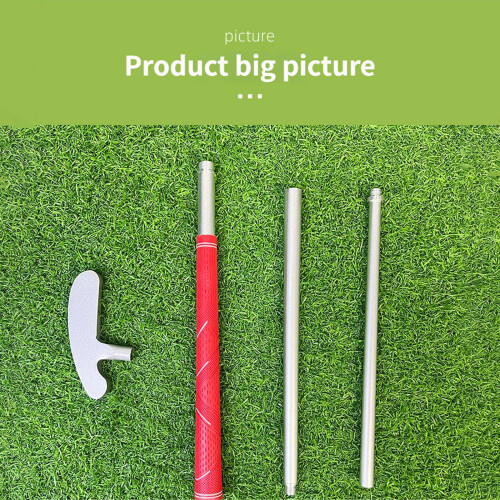 Portable Metal Handed Putter Push Rod Replacement 3 Section-Red 1
