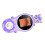 Tragbare Handlupe violett 2in 500X 400mAh 6