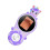 Tragbare Handlupe violett 2in 500X 400mAh 12