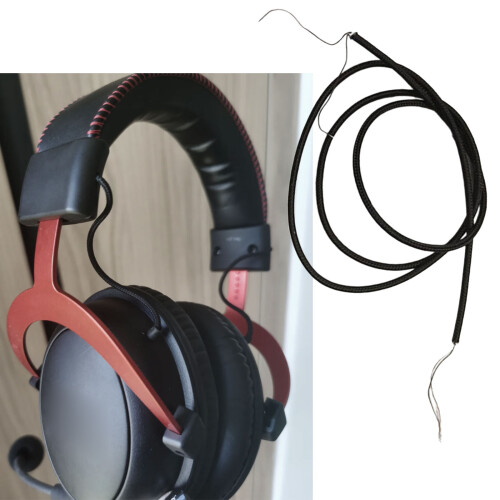 Comfortable Headphone Headband Cable Soft Nylon to Minimize 1