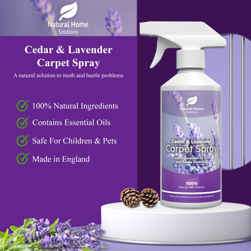 Natural Carpet Moth Killer Cedar & Lavender Treatment For Larvae 1