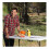 LIFETIME Height Adjustable Craft Camping and Utility Folding Table 5