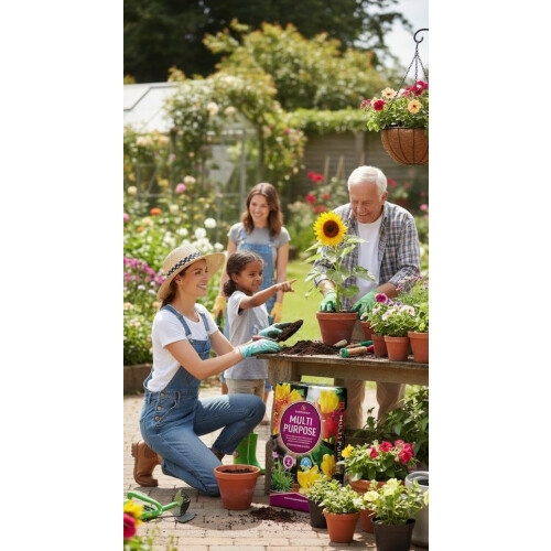 3x 60L Multi Purpose Compost, General Purpose Potting Compost for Indoor and Out 1