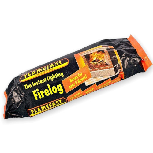 Flamefast Smokeless Instant Firelog Lighting Open Garden Chimineas 2hrs Burn Env 1