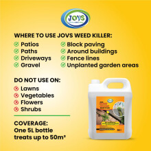 JOVS Weed Killer 5L Ready to Use – Fast Acting Weed Killer Spray for