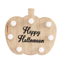 Wooden Halloween LED Light12.5x9x3.5cm