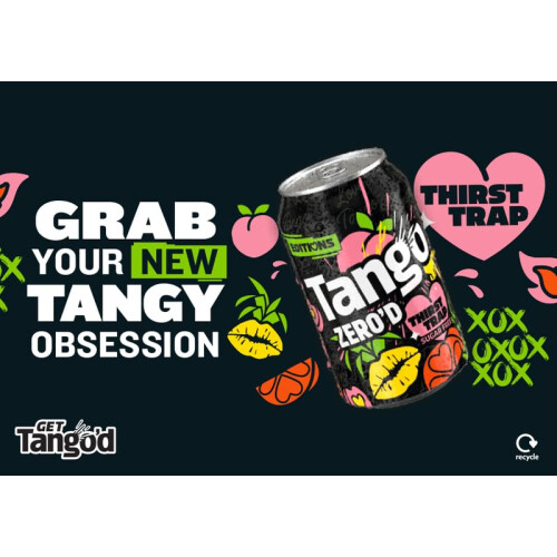 Tango Zero’d Thirst Trap Sugar Free  Peach Pineapple  Orange 330ml Pac 1