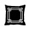 Polyester putetrekk 45x45 cm flerfarget geometrisk 1