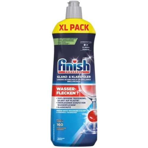 Finish Finish Dishwasher Rinse Aid Liquid Shine & Protect, Regular, Pack 2 1
