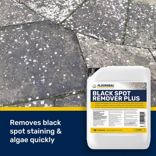 Floorseal Black Spot Remover Plus - Max Power - Removes Lichen, Algae 2