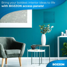 Plastic Access Panel 400x400 mm – Paintable Inspection Hatch for Wall