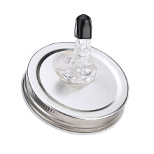 Cioc de turnare pentru borcan Mason, 70 mm sau 86 mm, fier, silicon, acrilic