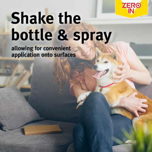 Zero In AMZ026 Home Flea Killer Aerosol - Twinpack, green,300ml 2