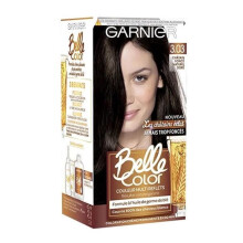Pysyvä Värjäys - GARNIER - Belle Color 3.03 Tumma Luonnollinen Ruskea Kulta - Ilman ammoniakkia - Peittää 100% - Ravitseva hoito