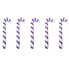 5Inflatable Candy Canes87x22cm PVC Red & White