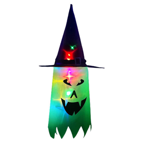 LED Witch Hat Halloween Decoration, 75cm