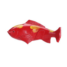 Koi-haveskulptur i harpiks 15x10x7cm flerfarvet