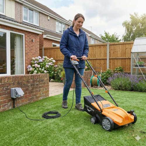 Lazy Brush Electric Artificial Grass Brush Sweeper - 1500W 1