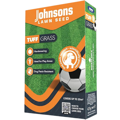 Johnsons Lawn Seed - TuffGrass - Dog Patch Resistant Grass Seed (425G) 1