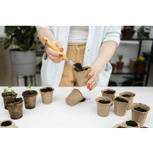 50PCS Biodegradable Plant Pots - Small Plant Pots for Seedlings, Seed