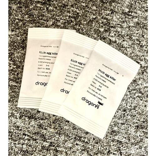 Dragonfli Clothes Moth Egg Killer Sachets - Trichogramma Parasitic 1