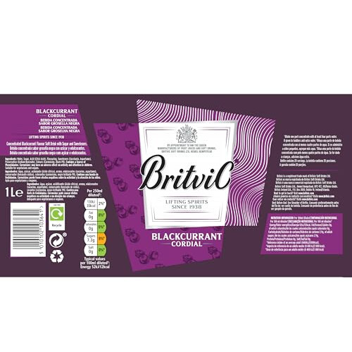 Britvic Britvic Blackcurrant Cordial 1L 2