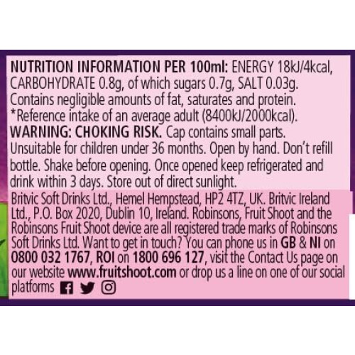 FRUIT SHOOT Apple and Blackcurrant Fruit Juice 200ml Pack of 8